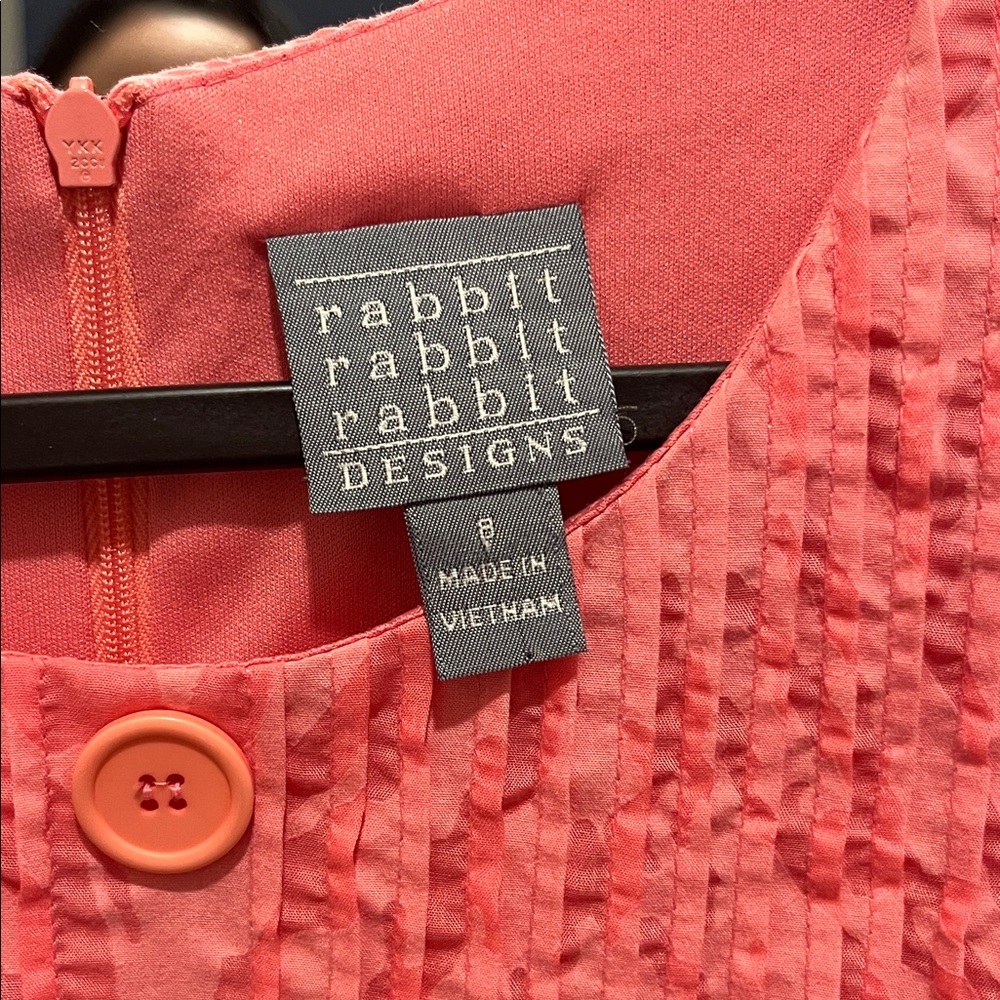 Rabbit Rabbit Rabbit Coral Textured Dress - Picture 2 of 4